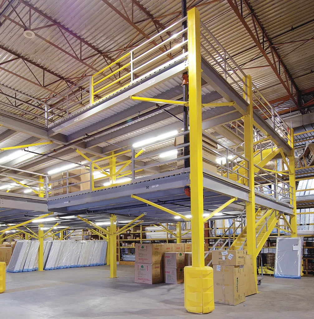 Two Tier GSA Mezzanine Integrated Storage System