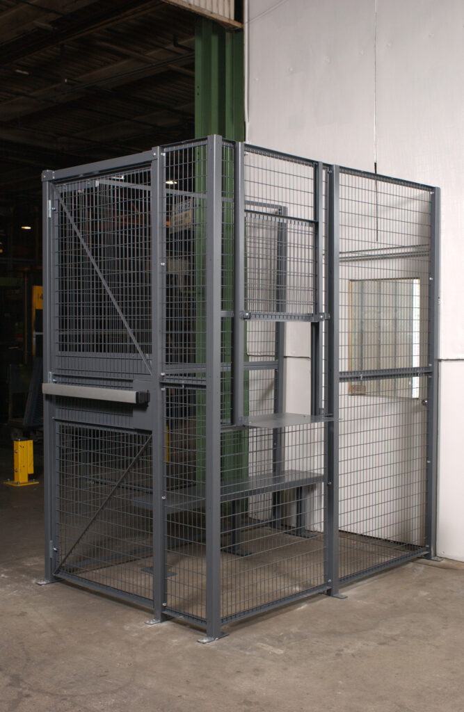 Secured Entry Access Wire Cage for Facility Entrance Security - GSA Contractor