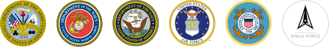 Army, Marine Corps, Navy, Air Force, Coast Guard, Space Force - Buy from GSA Contractor